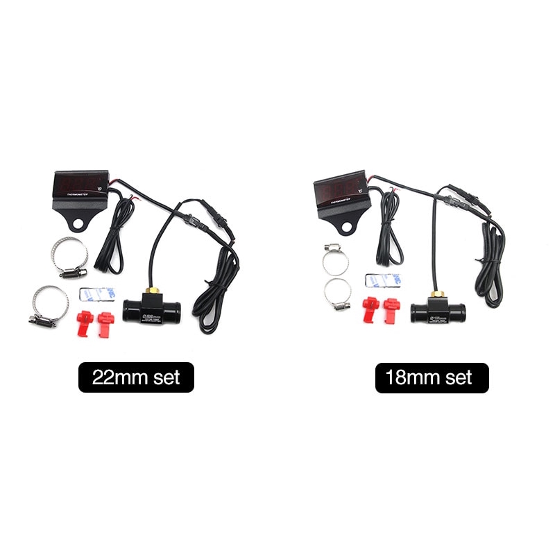 Đồng hồ đo nhiệt độ nước KOSO mini có cảm biến 18mm 22mm dành cho xe mô tô đua Honda Yamaha Suzuki