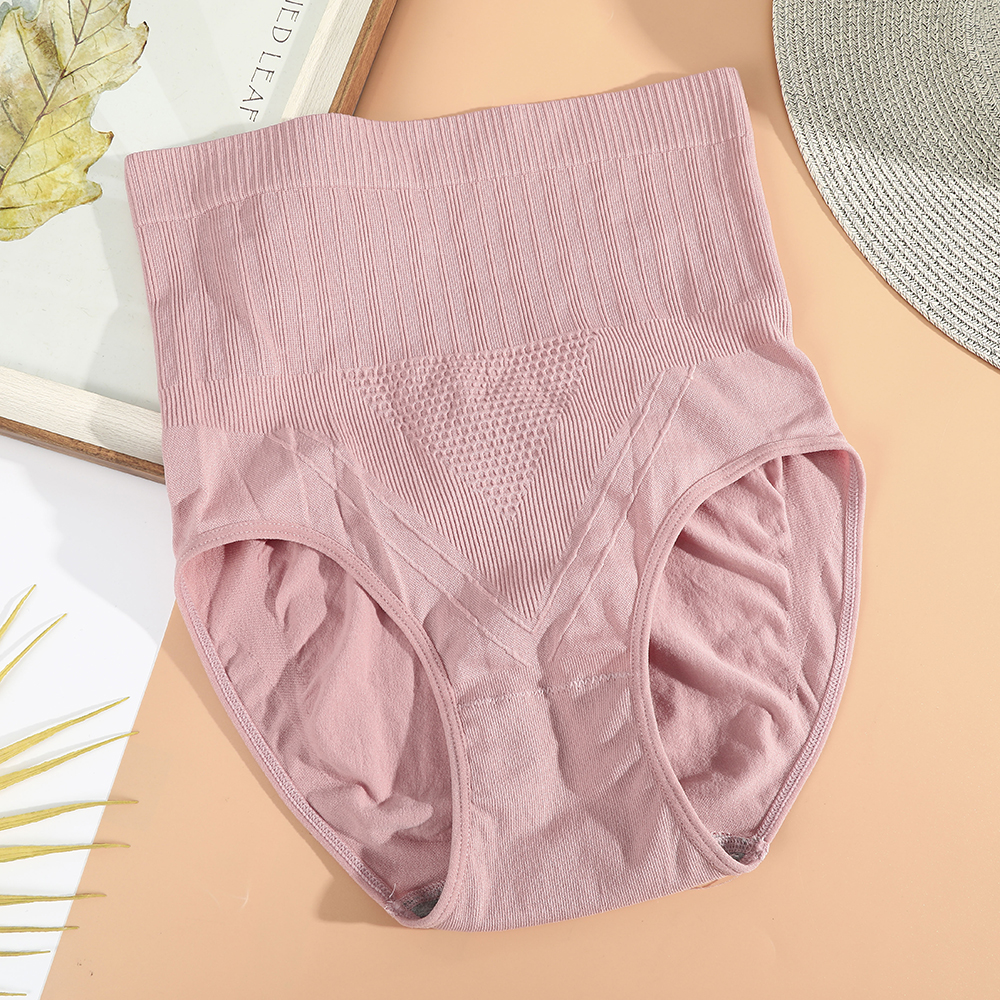 Quần Lót Cotton Aijolen Cạp Cao Họa Tiết Tổ Ong Ấm Áp Nhiều Màu Tùy Chọn Cho Nữ