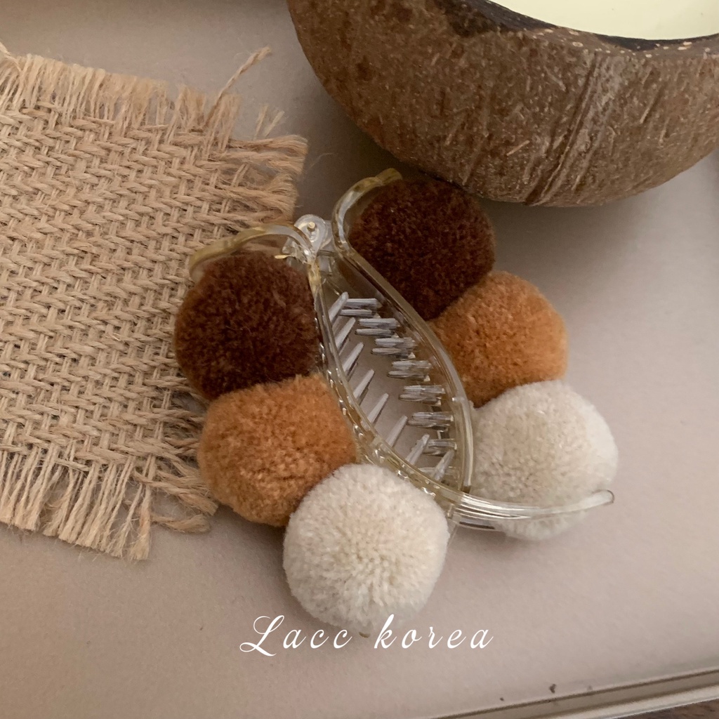 Kẹp Tóc Đuôi Ngựa Màu Sắc Tương Phản Phong Cách Dongdaemun 2022