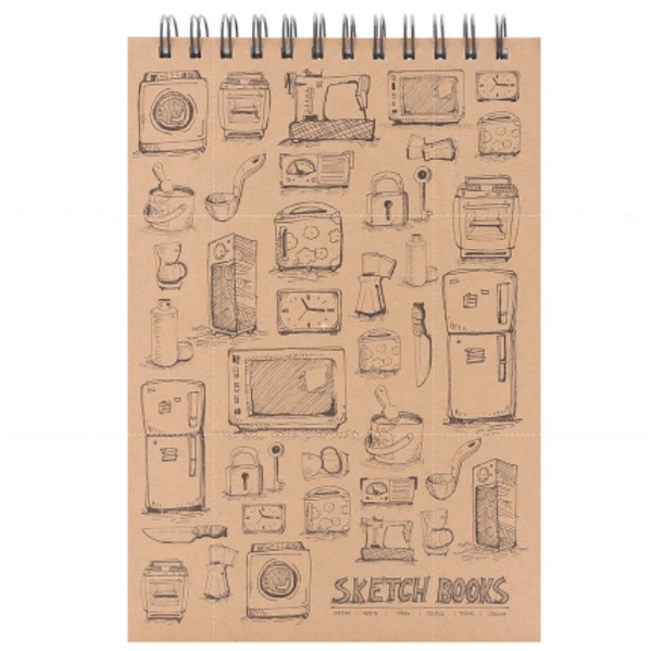 Sổ Vẽ Chuyên Dụng 80 Trang Gáy Lò Xo Khai Trí Stationery Sketchbook Inspiration