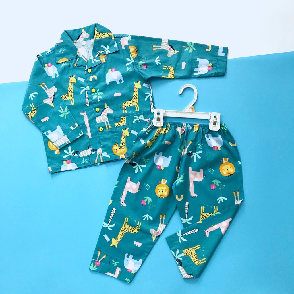 Pijama dài cho bé trai bé gái vải Thô hàng đẹp may kỹ - Nhiều mẫu ngộ nghĩnh cho bé 1-10 tuổi 10-45kg