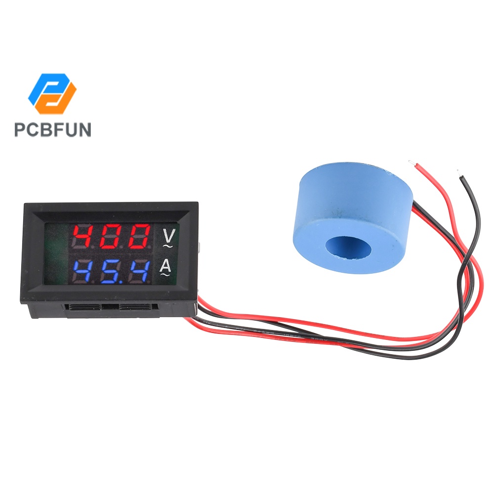 [Mã Cls2404A Giảm 30K Đơn 150K] Pcbfun Ac 50 - 500V Voltage Meter Hiện Tại Band Transformer 10A 50A 100A