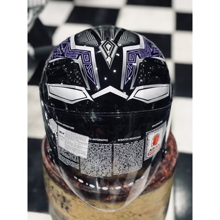 KYT 3/4 Venom Black Panther Purple