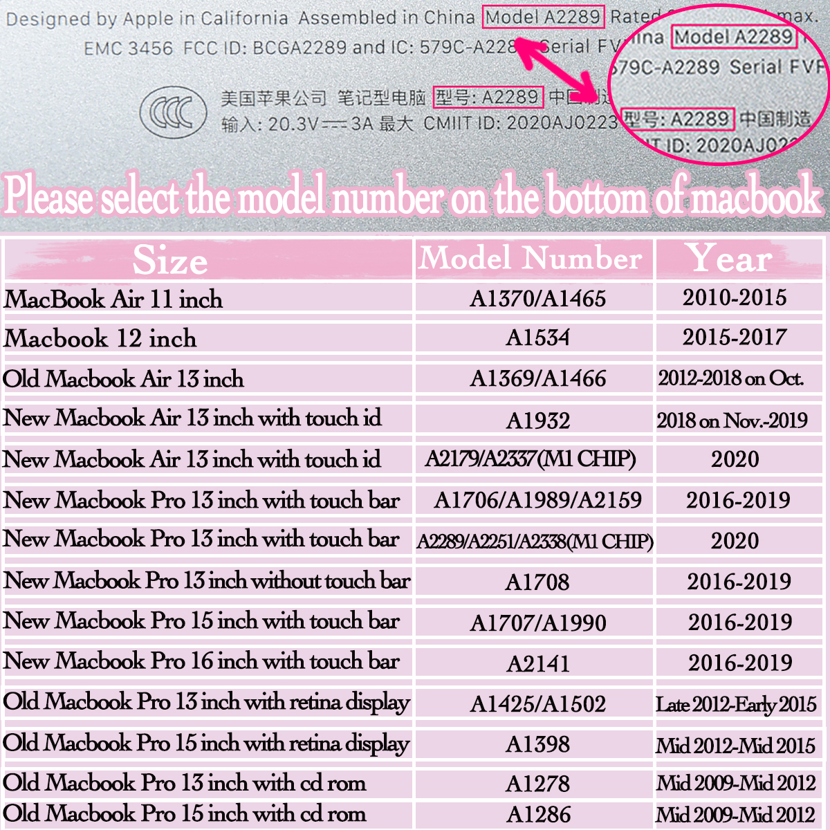 Macbook Case Gradient color protective cover for Macbook Pro 2020 M1 chip A2338 A2289 A2251 Macbook Air Case 13 Touch Bar A2337A2179 A1706 A1989 A1932-Air 13 2017 A1466