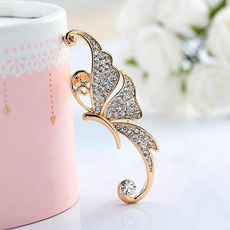 Kẹp tai thời trang kiểu bướm sang trọng