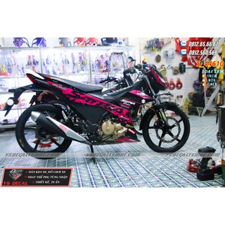 Tem rời Satria,Raider hồng đen