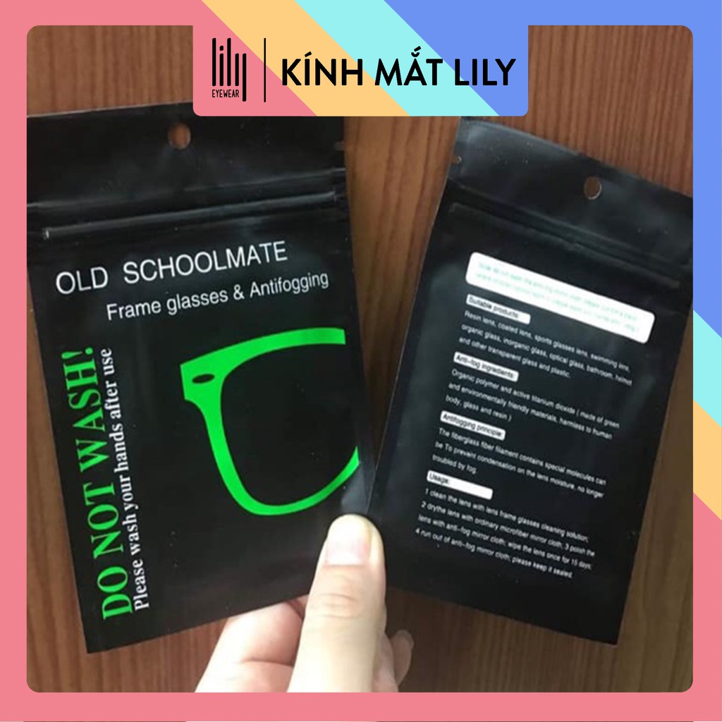 [Mã SKAMCLU7 giảm 10% cho đơn từ 0Đ] Khăn Nano lau mắt kính chống mờ hơi nước khi đeo khẩu trang Lilyeyewear