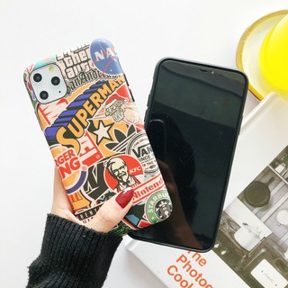 Iphone 7 8 Plus Thời trang gió đơn giản Hình hoạt hình McDonald's logo thời trang TPU Siêu mỏng Phone Case