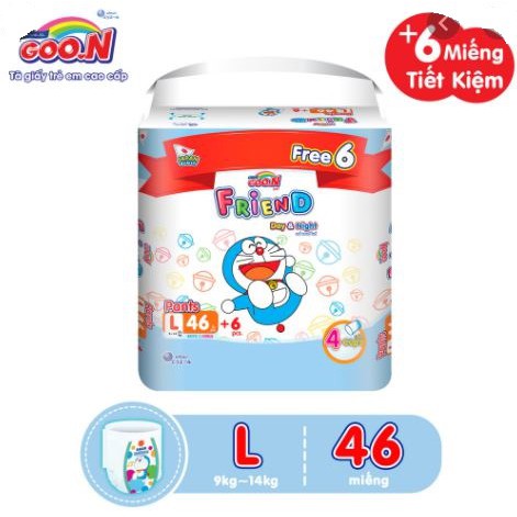 TẶNG 10-12 MIẾNG ComBo 2b Tã Quần GooN Friend M54 L46 XL40 XXL34 XXXL22 [Mẫu Mới]