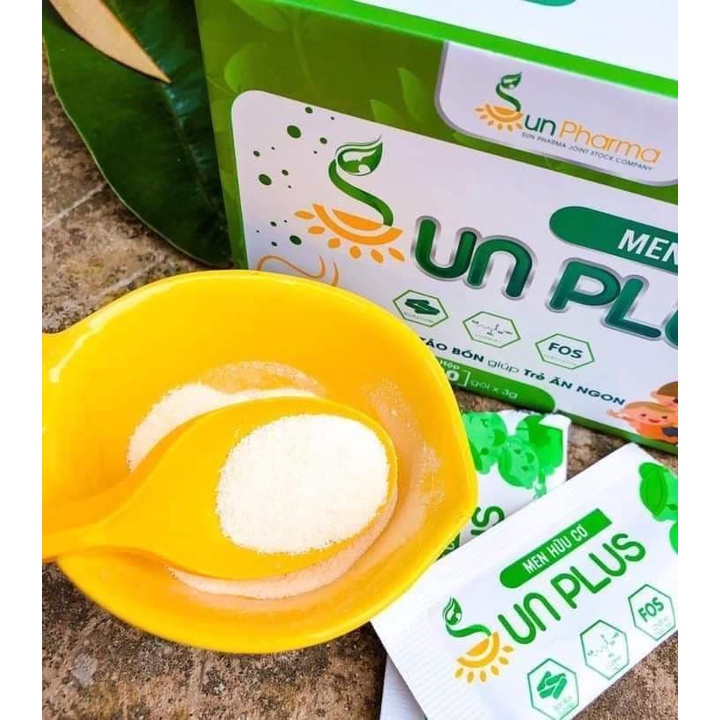 Men sống hữu cơ Sunplus hết táo bón đầy hơi hộp 30 gói chính hãng