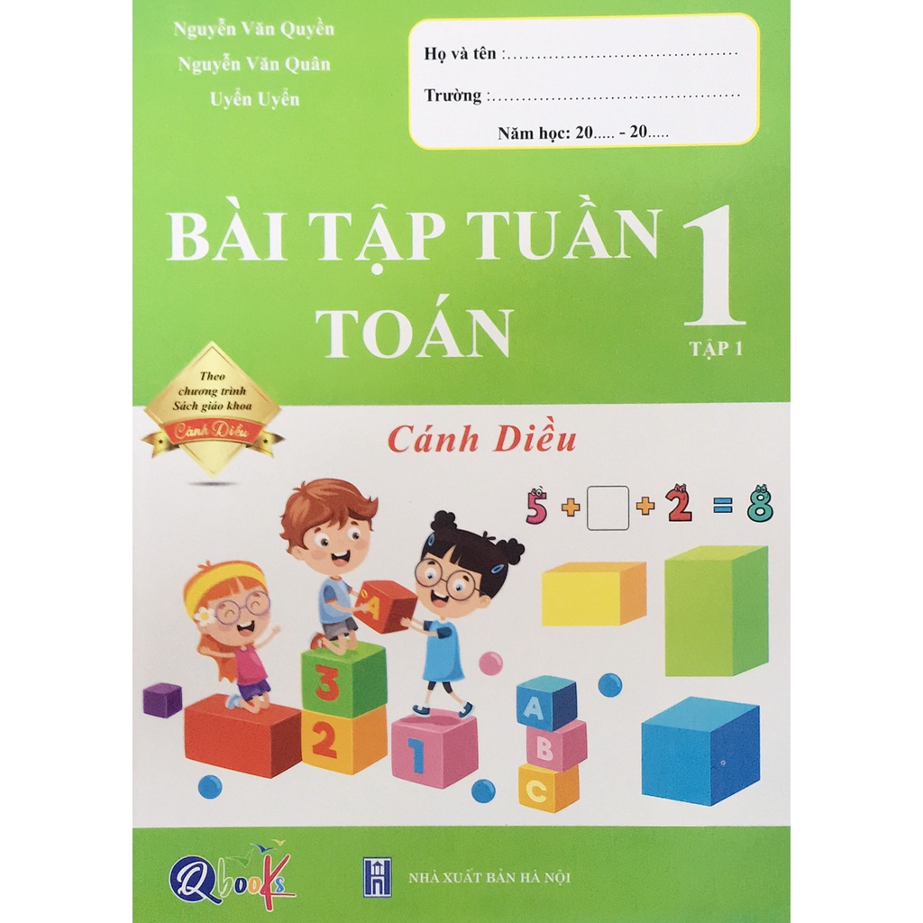 Sách - Bài tập tuần Toán 1 Tập 1 - Cánh Diều