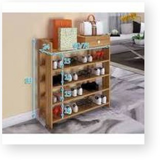 TỦ GIÀY GỖ 5 TẦNG CHẮC CHẮN