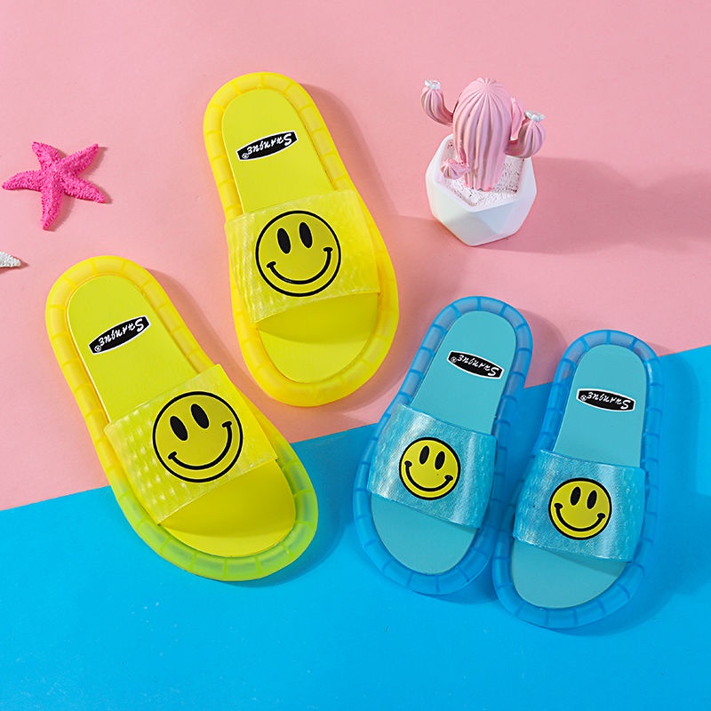 Giày Thể Thao Chống Trượt Có Đèn LED Dạ Quang Hình Mặt Cười Phiên Bản Nâng Cấp Cho Người Lớn Và Trẻ Em Mặc Trong Nhà Và Ngoài Trời