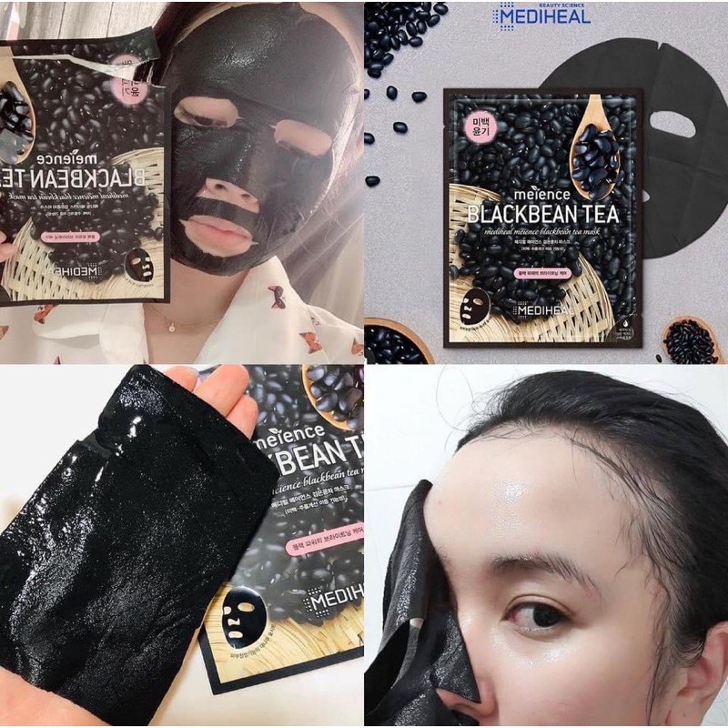 Mặt Nạ Trà Đậu Đen Mediheal Meience Blackbean Tea Mask