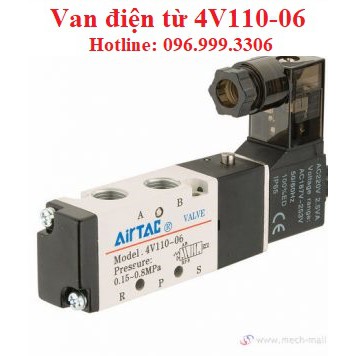 Van điện từ 4V110-06  dùng để điều khiển xylanh khí nén giá sỉ