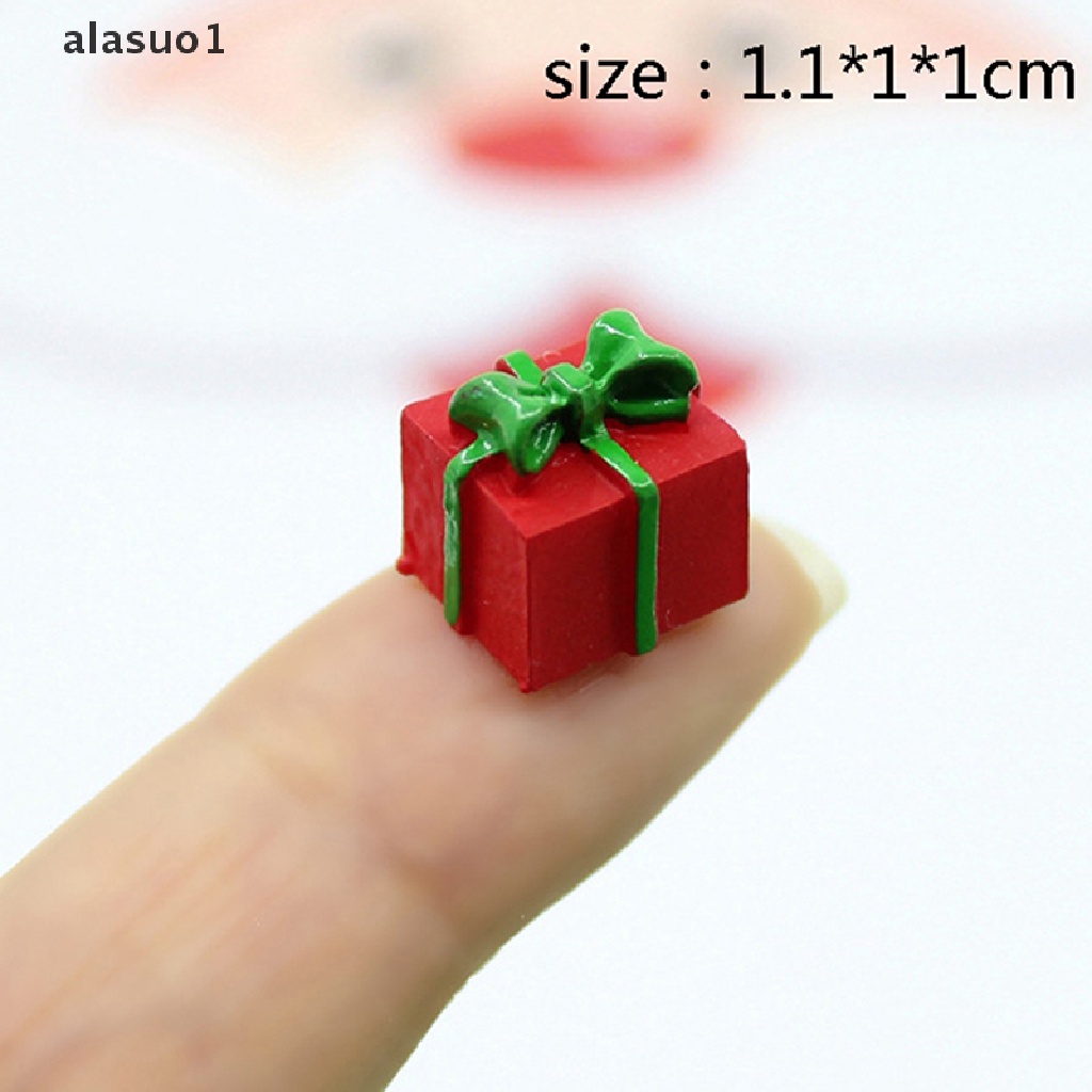 [alasuo1] Set 5 Hộp Quà Giáng Sinh Thu Nhỏ Trang Trí Nhà Búp Bê [VN]