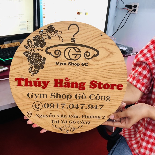 Bảng hiệu gỗ treo tường_ Bảng hiệu decor_ bảng hiệu dành cho shop bán hàng online