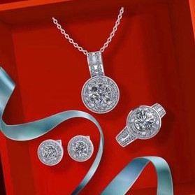 [sale]-Bộ trang sức bạc ta, bộ trang sức nữ đá tròn cao cấp bibi silver-[Ảnh thật - Hàng sẵn có]