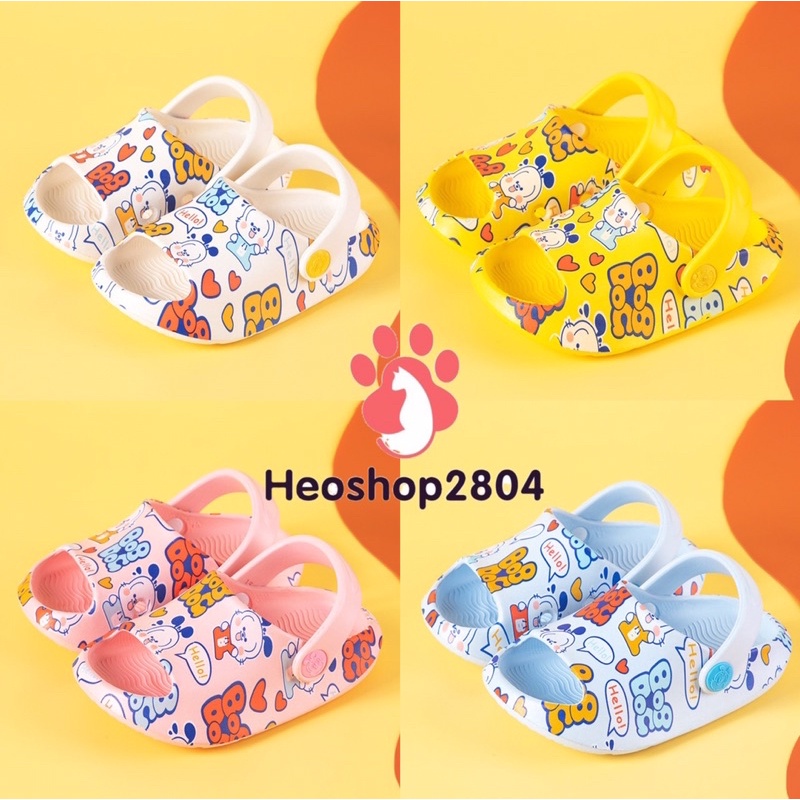 Dép Sục Cho Bé Bobdog Mickey 3111 siêu êm, chống trơn trượt cho bé từ 1-5 tuổi