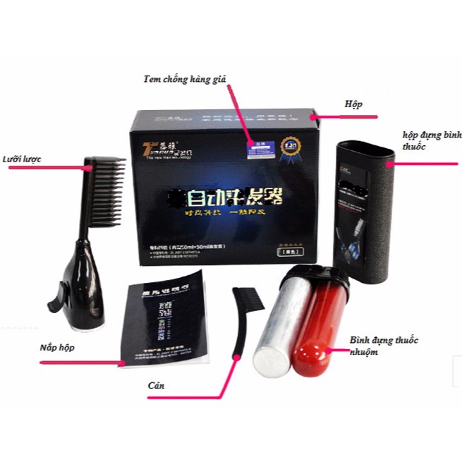 LƯỢC NHUỘM TÓC THÔNG MINH TENGYA ( ĐEN) | BigBuy360 - bigbuy360.vn