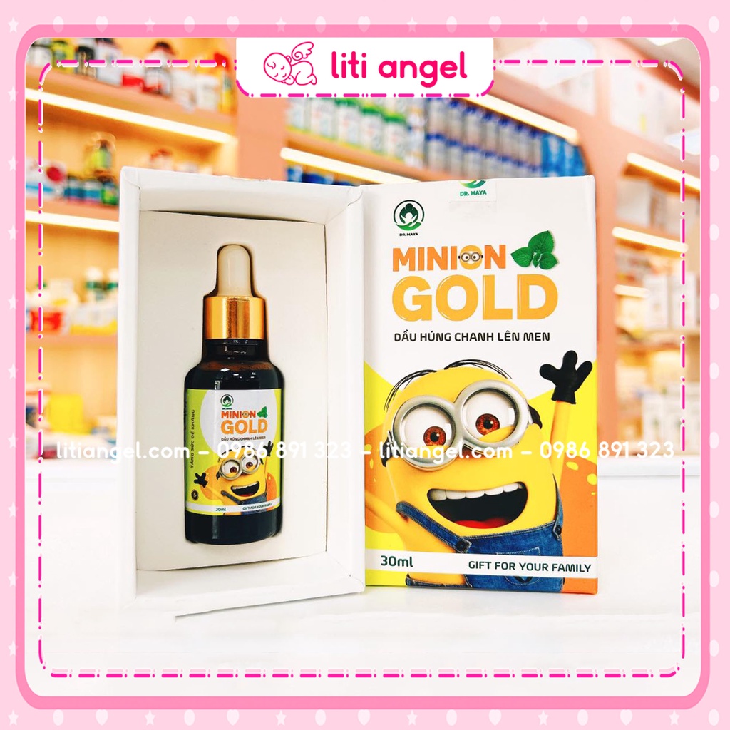 Dầu Húng Chanh Minion Gold - Tinh Dầu Húng Chanh Lên Men Cho Bé