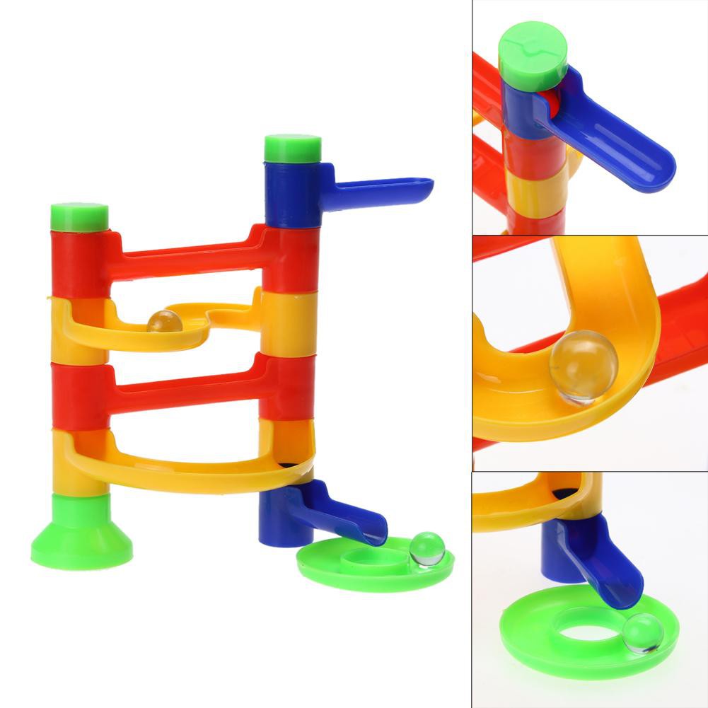 Đồ chơi tháp bóng lăn theo đường trượt cho bé