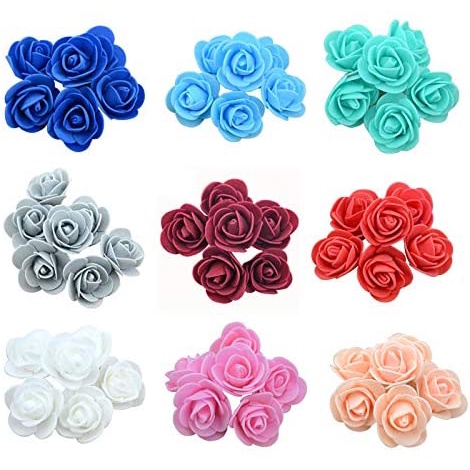 Set 100 Hoa Hồng Nhân Tạo Kiểu Dáng Lãng Mạn Dùng Để Trang Trí