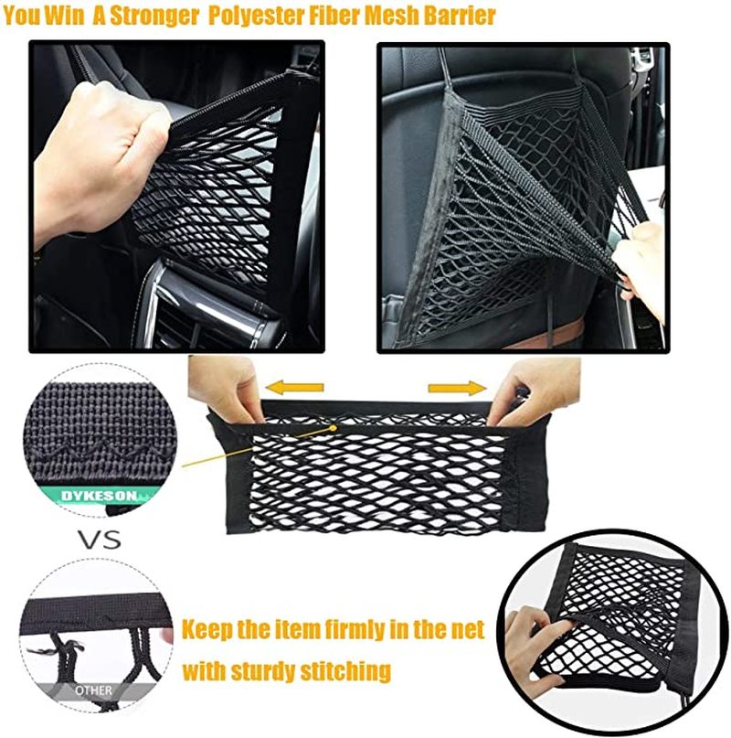 Túi lưới đàn hồi đựng đồ gắn ghế sau xe hơi