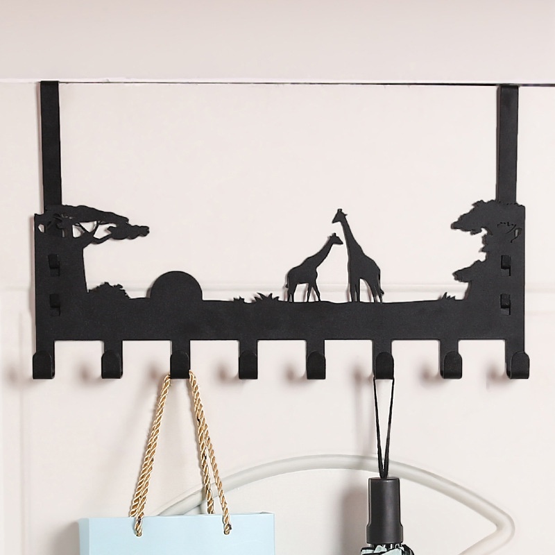 Móc treo cửa 8 móc hình thú dễ thương