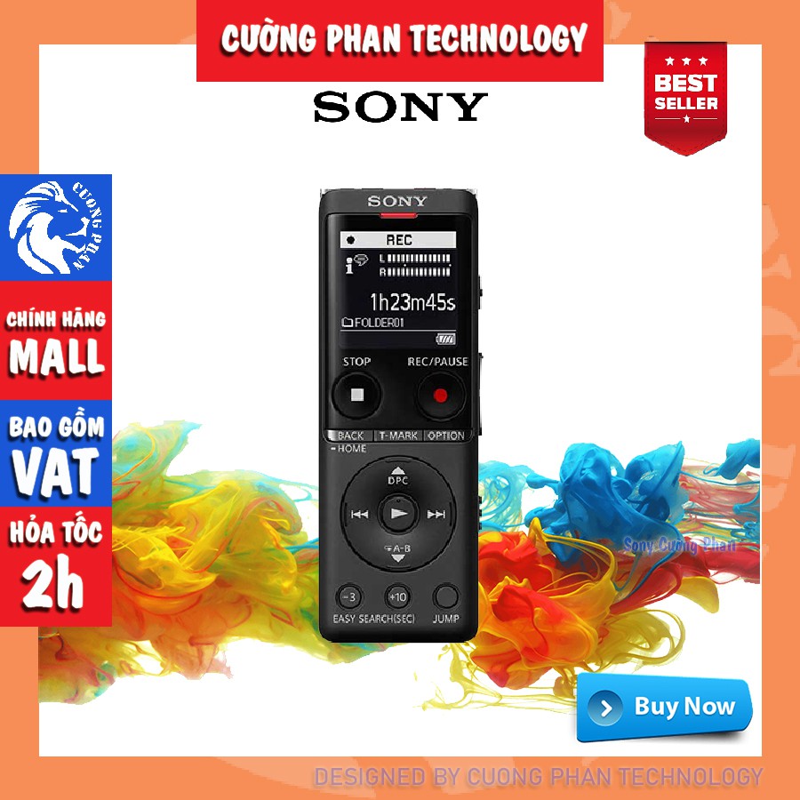 Máy ghi âm Sony ICD-UX570F | Chính Hãng Sony Việt Nam | Bảo Hành 12 Tháng