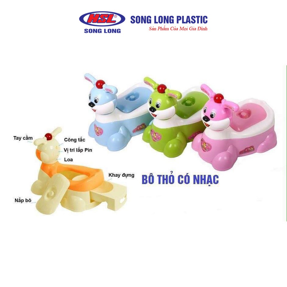 Bô trẻ em Song Long/Việt Nhật Plastic hình chú thỏ phát nhạc - 2309(5453)