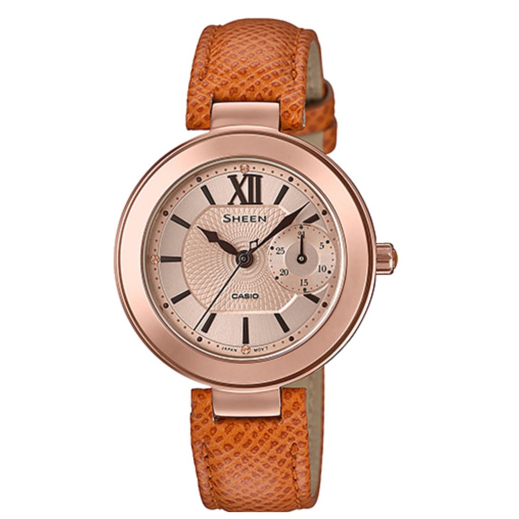 Đồng hồ nữ chính hãng Casio SHEEN SHE-3051PGL-7A Size 32mm