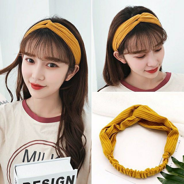 Phụ kiện tóc băng đô turban nữ gân chất liệu thun thời trang - Phụ kiện cột tóc