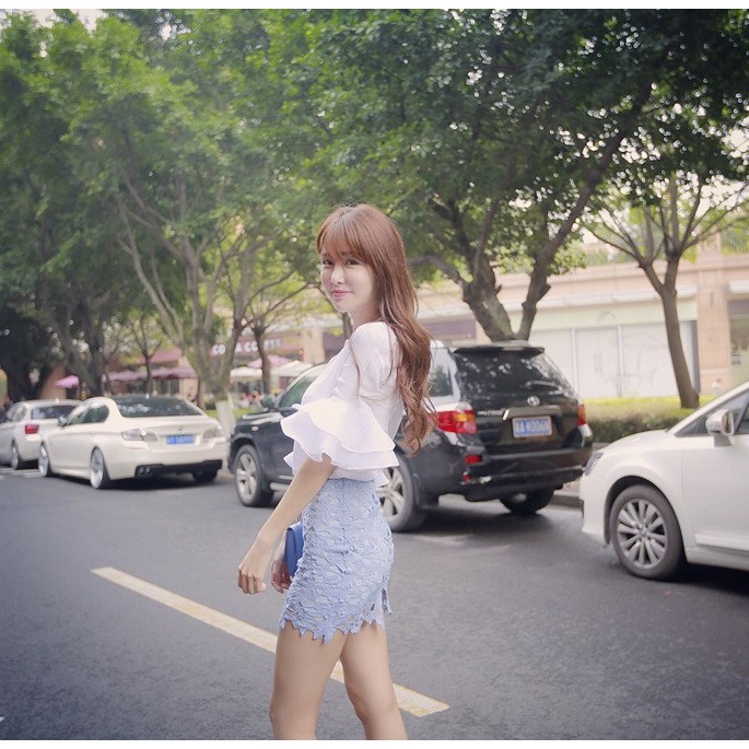 ĐẦM DÁNG ÔM SET ĐỒ NỮ CHÂN VÁY REN KÈM ÁO SƠ MI NGUYÊN SET HÀNG NHẬP QUẢNG CHÂU | BigBuy360 - bigbuy360.vn