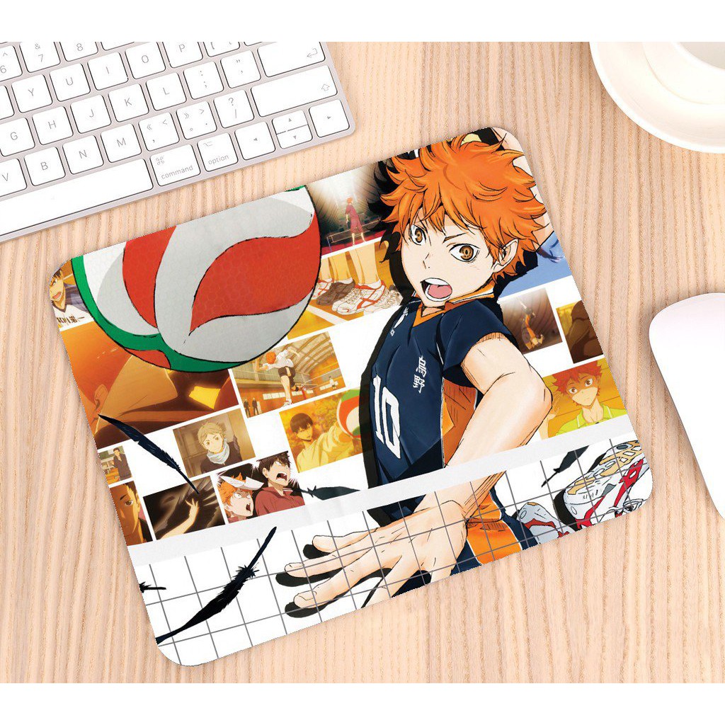 Miếng di chuột in hình ANIME HAIKYUU!! Vua Bóng Chuyền chibi miếng kê chuột miếng lót chuột mẫu mới