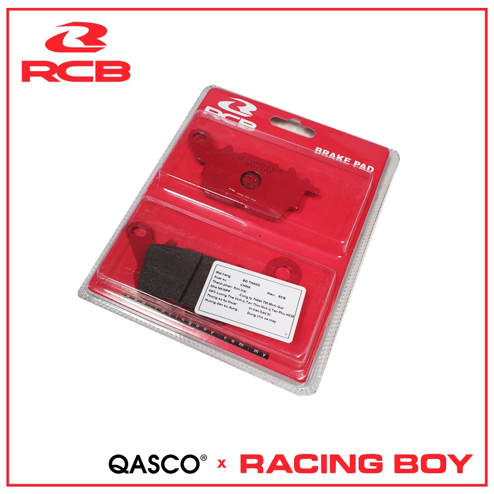 Má phanh (bố thắng) trước EXCITER 150 - 155 / SIRIUS FI / NVX / NMX / ACRUZO / LUVIAS FI / YB125SP (RCB – Racing Boy)