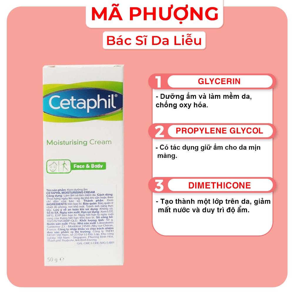 Kem dưỡng ẩm Cetaphil Moistinising Cream