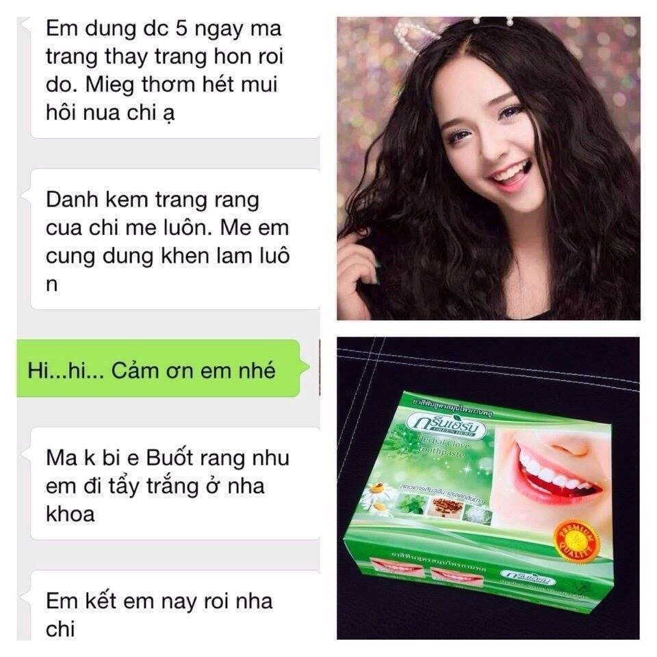 Kem trắng răng xanh Green Herb (Herbal toothpaste)