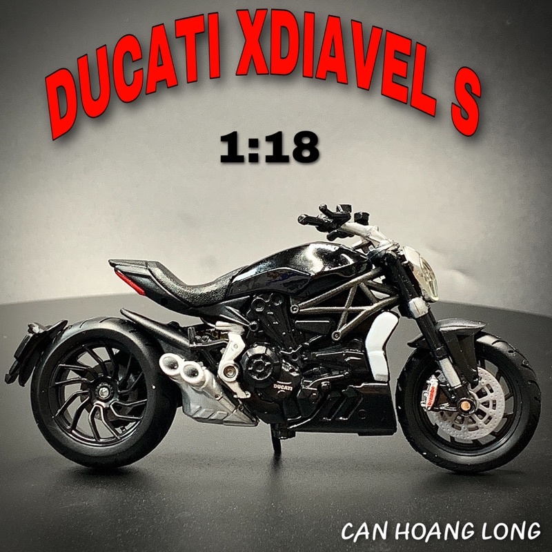 XE MÔ HÌNH - MOTO DUCATI XDIAVEL S tỷ lệ 1:18 CHLstore Mô Hình Xe Đua