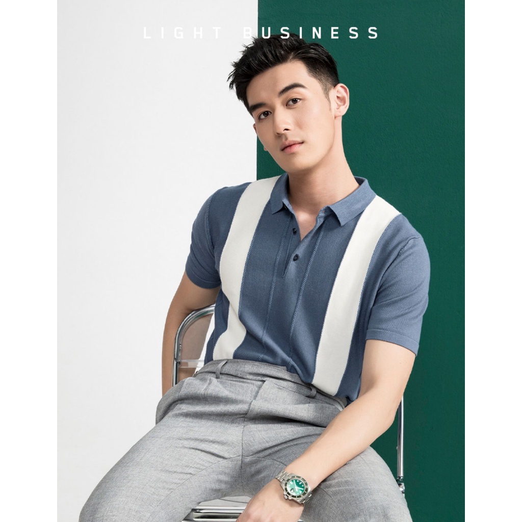 Áo polo, áo phông cổ bẻ PL06 vải lụa dệt kim cao cấp, mùa hè thoáng mát