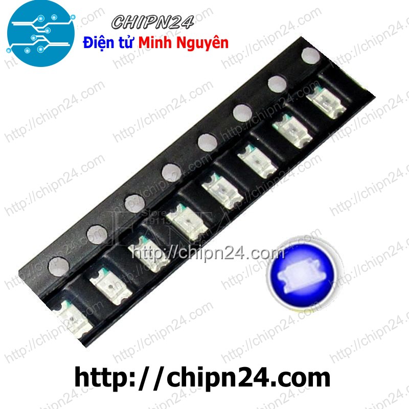[10 CON] (KX) Led dán SMD 1206 XANH DƯƠNG