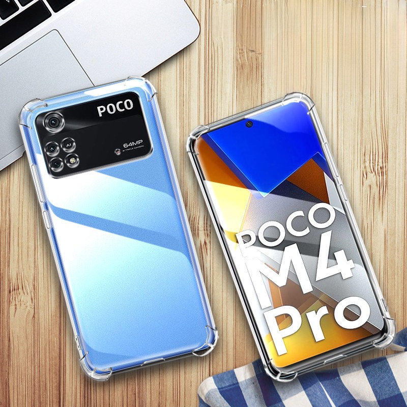 Ốp lưng Poco M4 Pro 4G dẻo trong suốt lồi 4 góc ôm khít máy lâu ố vàng