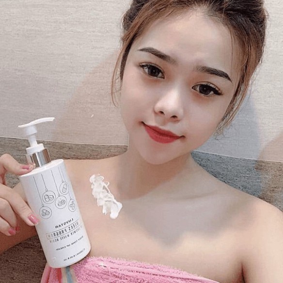 HHN DVQ Sữa tắm/ Sữa dưỡng thể trắng da body Luvstar Body Tone Up Cream/ Lotion 250ml 8 HHN