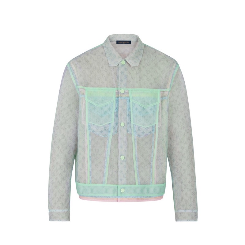 LV Jacket - Áo khoác Multicolor Monogram Tulle