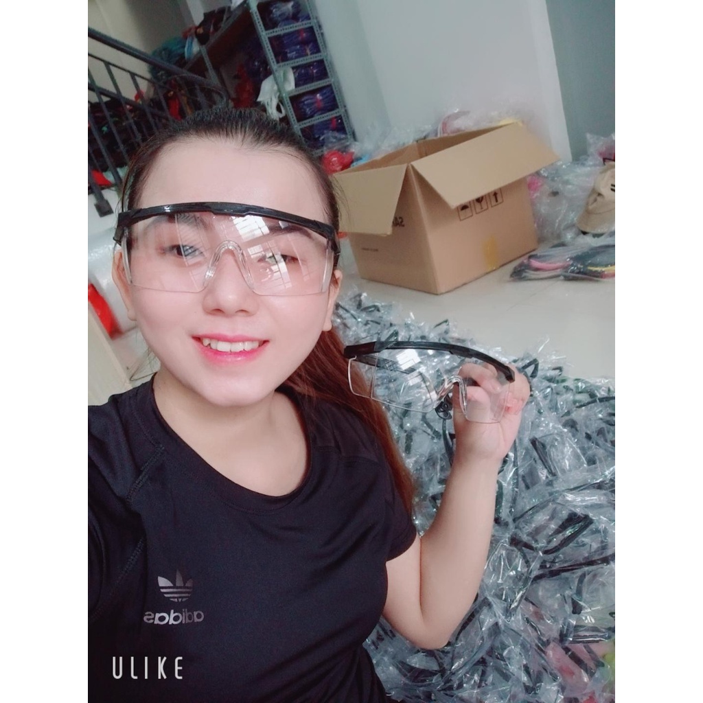 Kính bảo hộ đi đường, che giọt bắn, chống bụi, tia UV, bảo hộ lao động