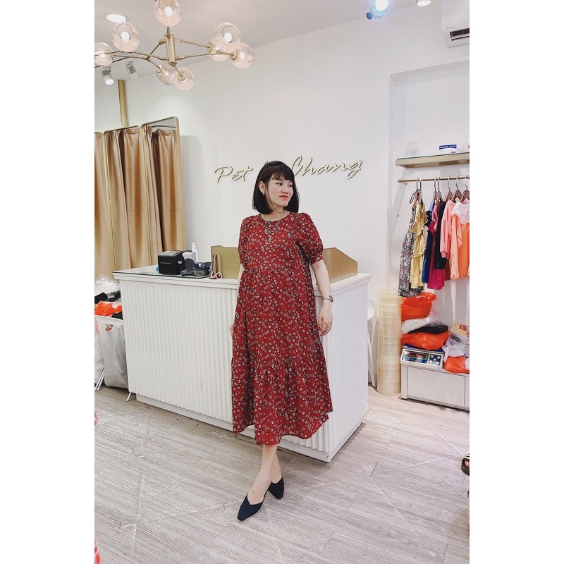 [Mã FATHANG5 giảm 10K đơn 50K] Đầm hoa nhí babydoll viền bèo | BigBuy360 - bigbuy360.vn