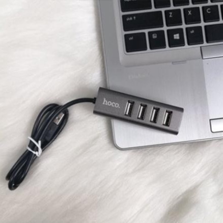 Bộ chia cổng USB HOCO HB1 - Hub 4 cổng USB 2.0 BH 1 đổi 1