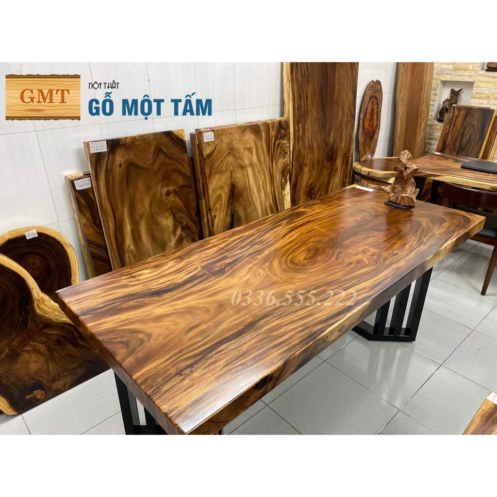 Mặt bàn gỗ me tây dùng cho bàn làm việc hoặc bàn ăn