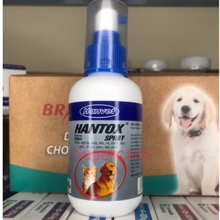 HANTOX SPRAY100ml - Xịt Ve , Rận, Bọ Chét Trên Gia súc ,Gia cầm