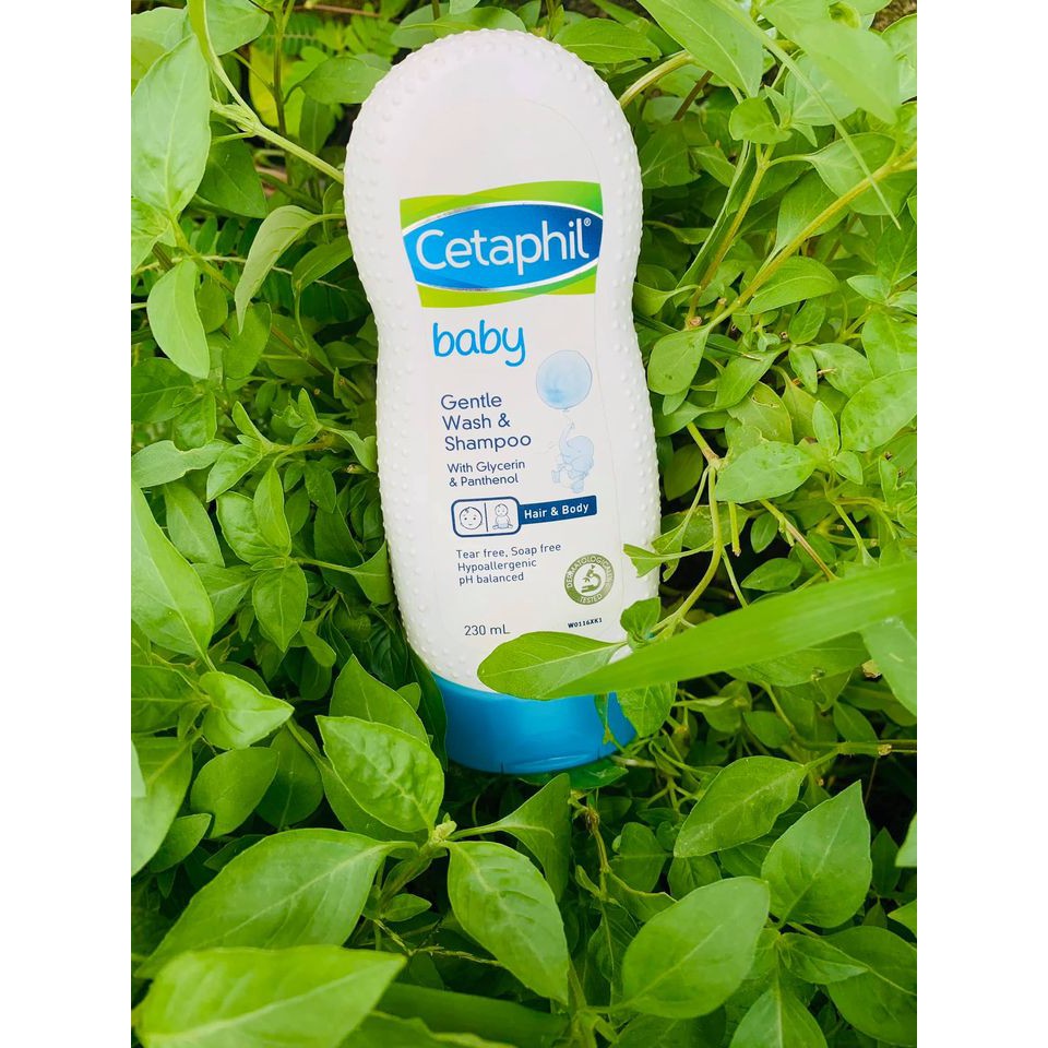 Sữa tắm và gội cho bé Cetaphil Baby Gentle Wash &amp; Shampoo 230ml - hàng ÚC chuẩn